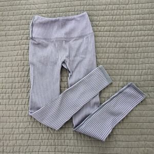 High-Waisred Seamless Rib Leggings